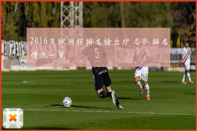 2016年欧洲杯排名榜出炉 各队排名情况一览